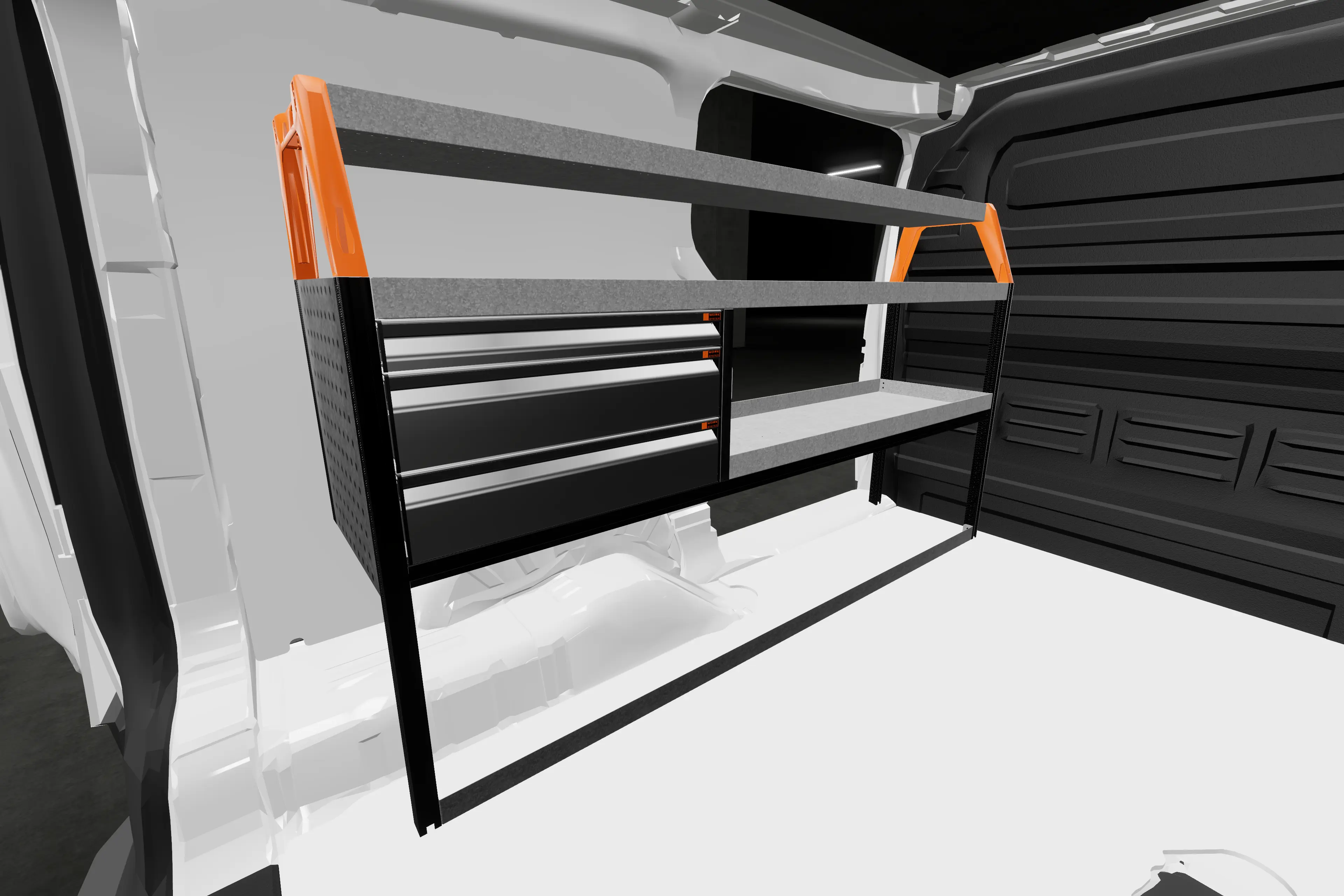 LS3 van racking KIA 