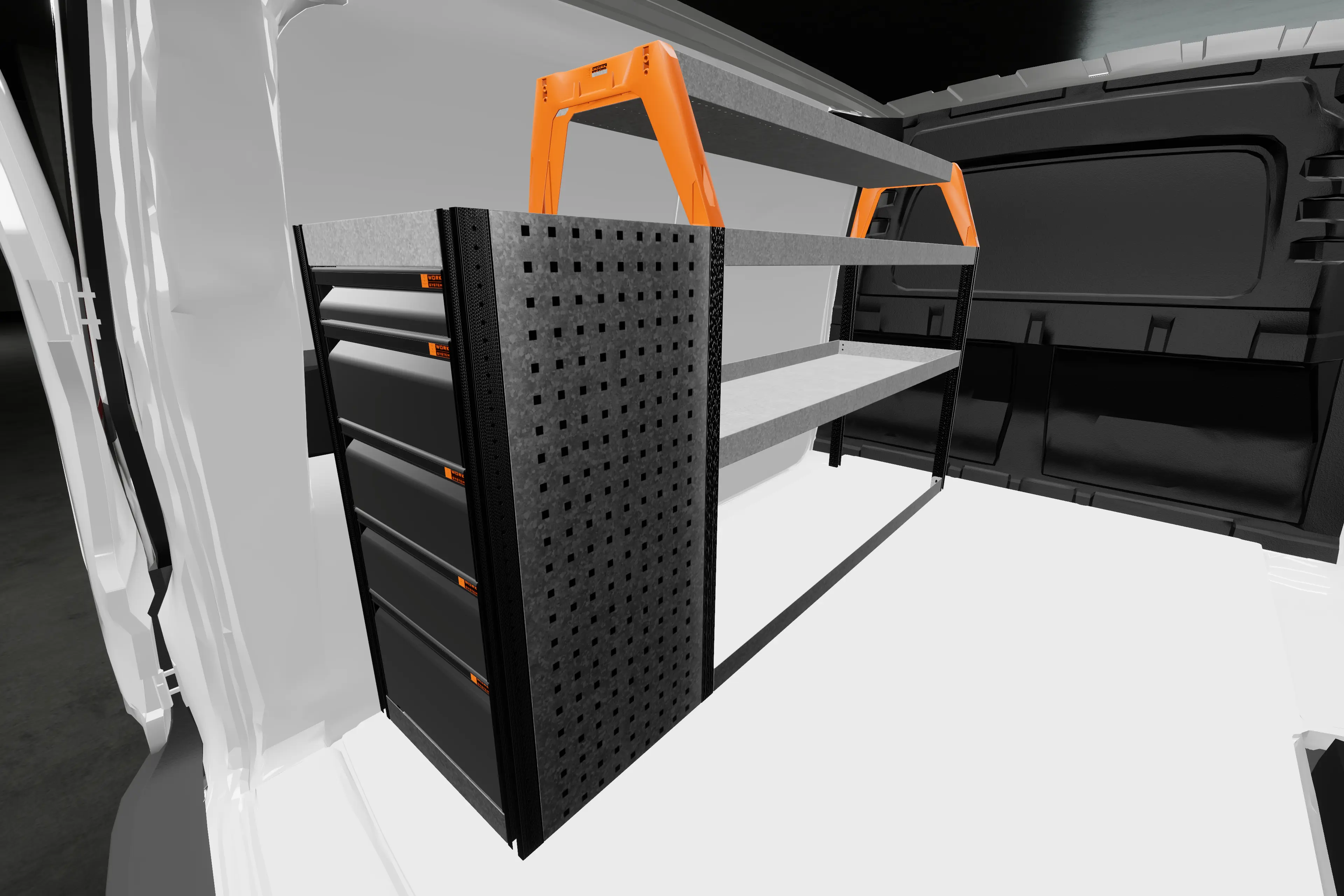 LB5 van racking Ford Connect