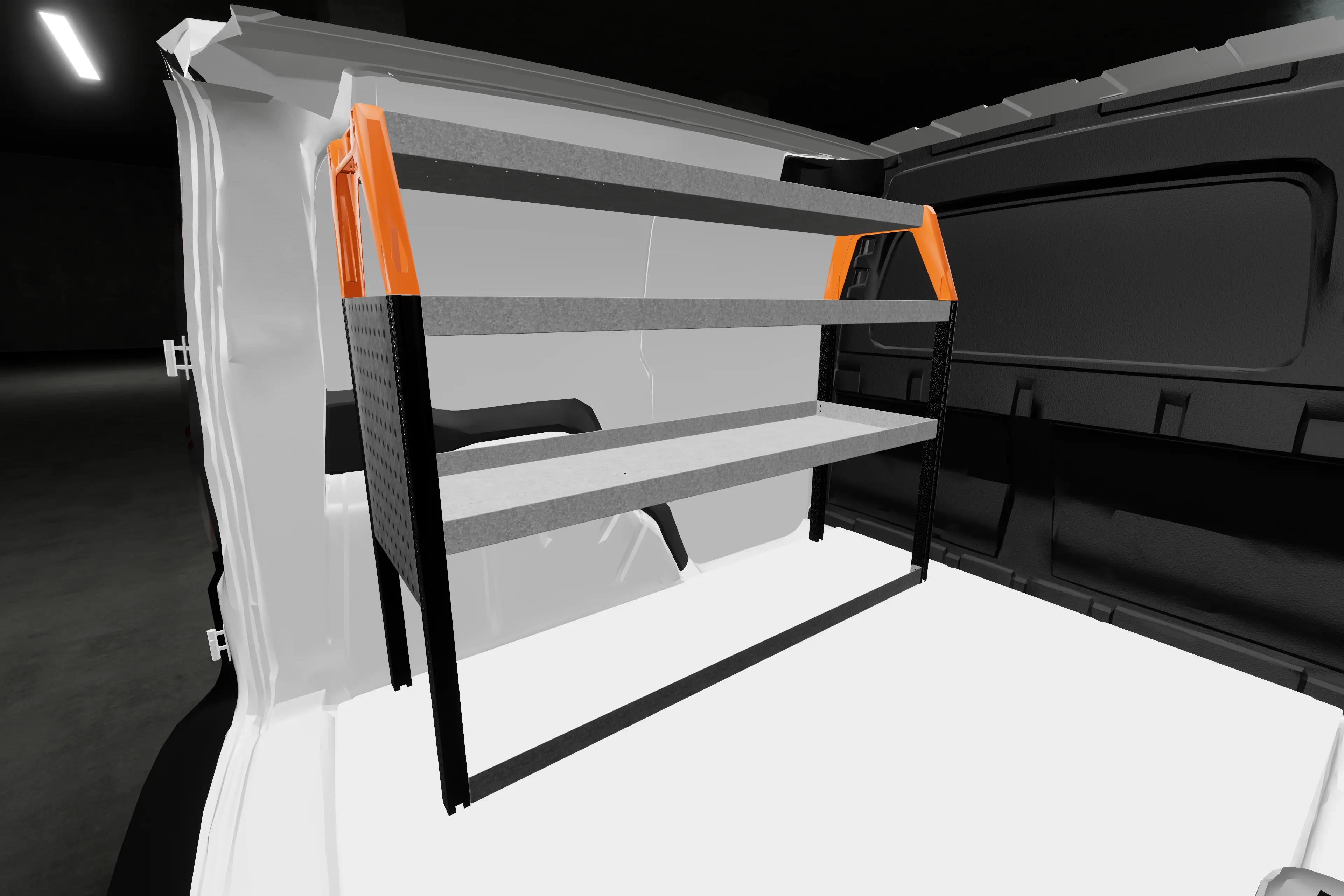Base42 van racking Ford Connect