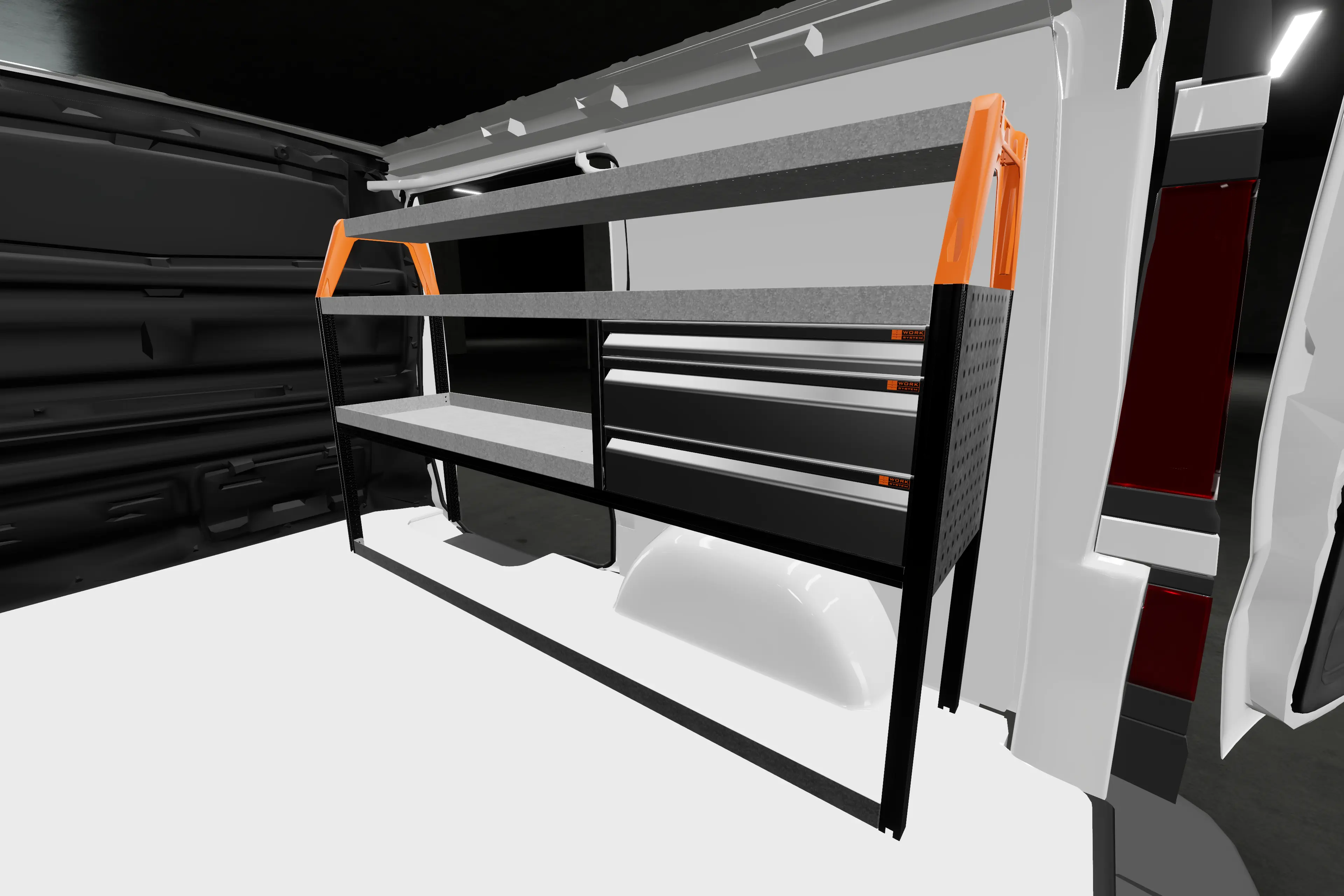 LS3 van racking Renault Trafic