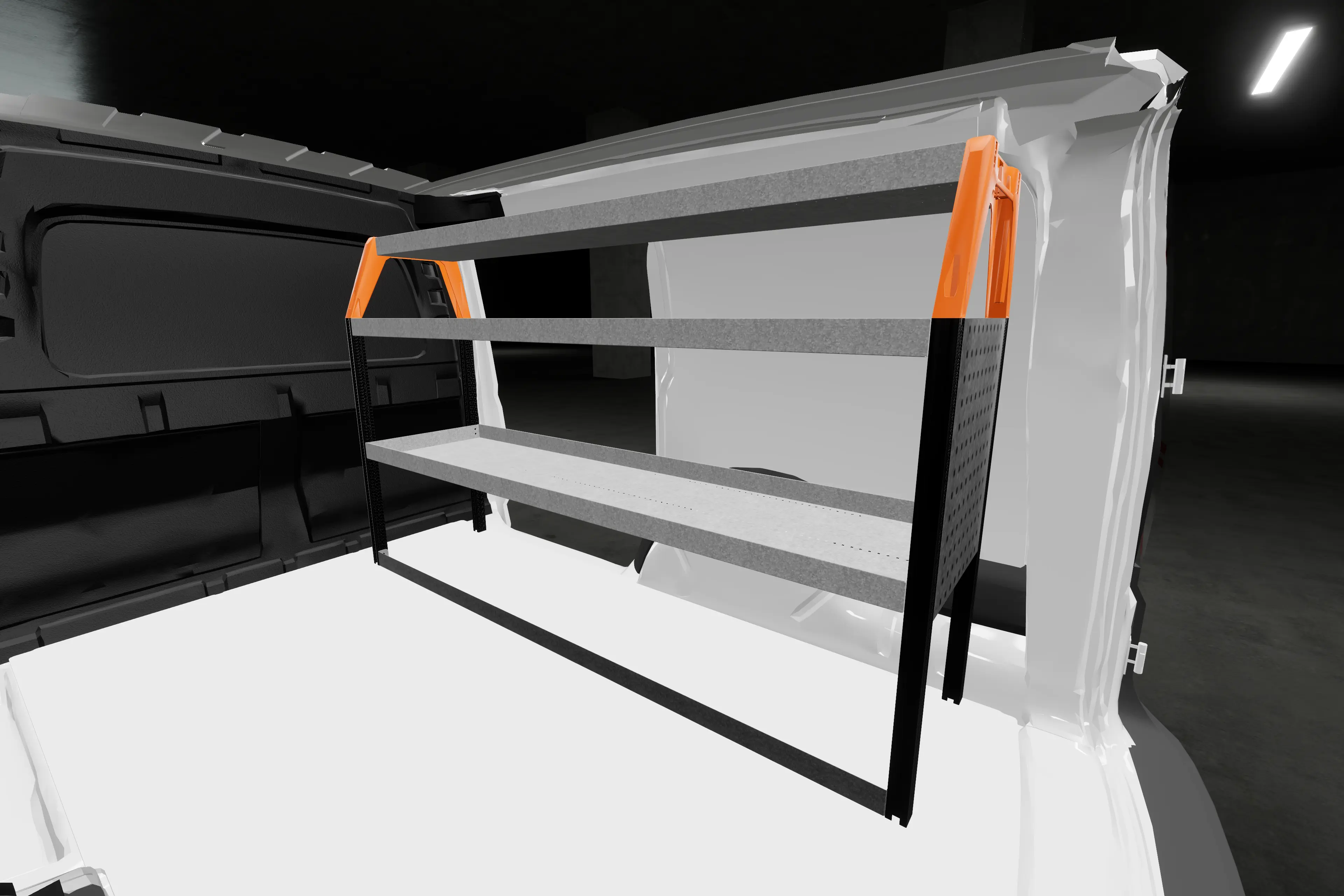 Base42 van racking Ford Connect
