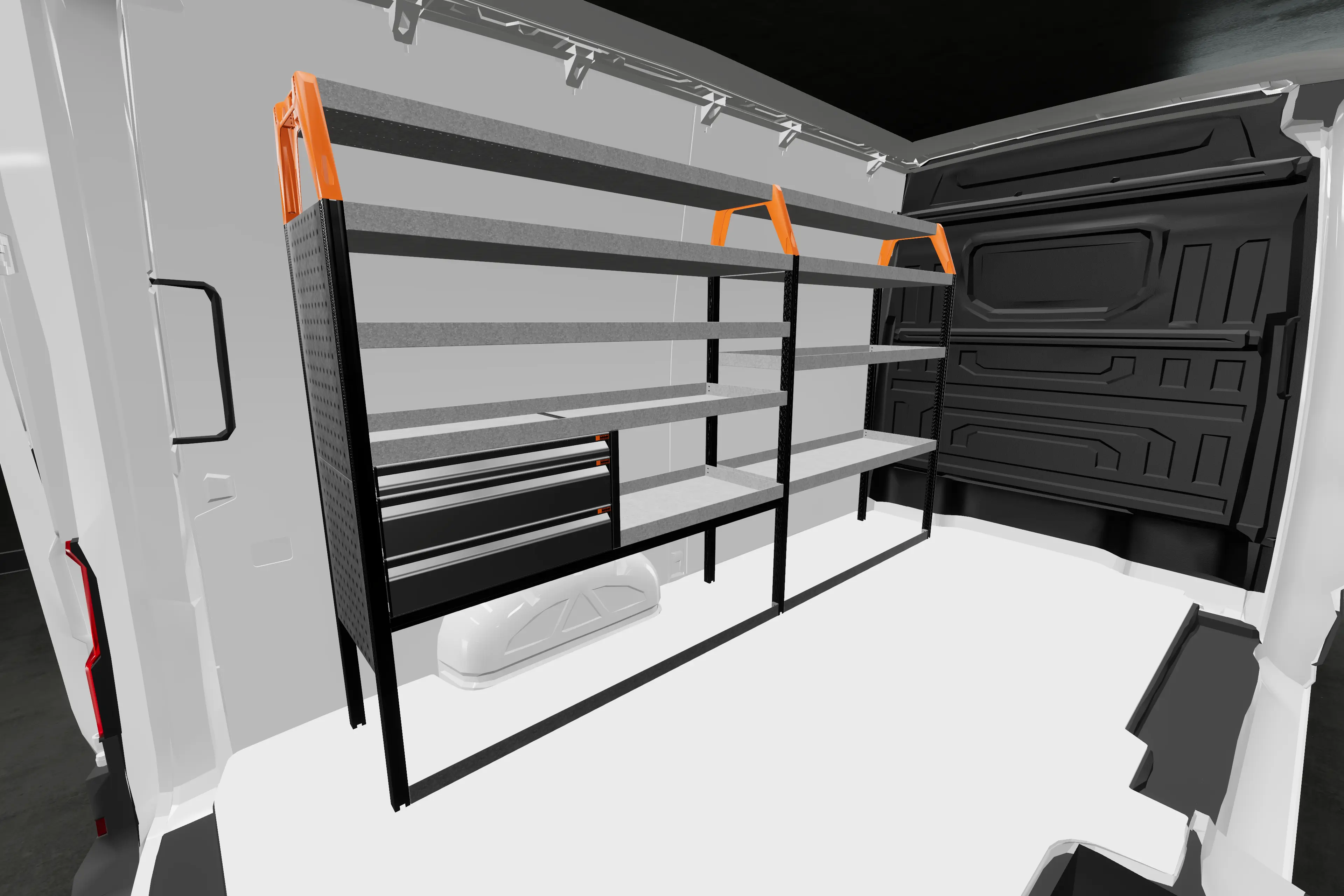 LS3 van racking MAN 