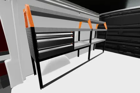 LS3 Van rack for Talento, NV300 & Trafic L2