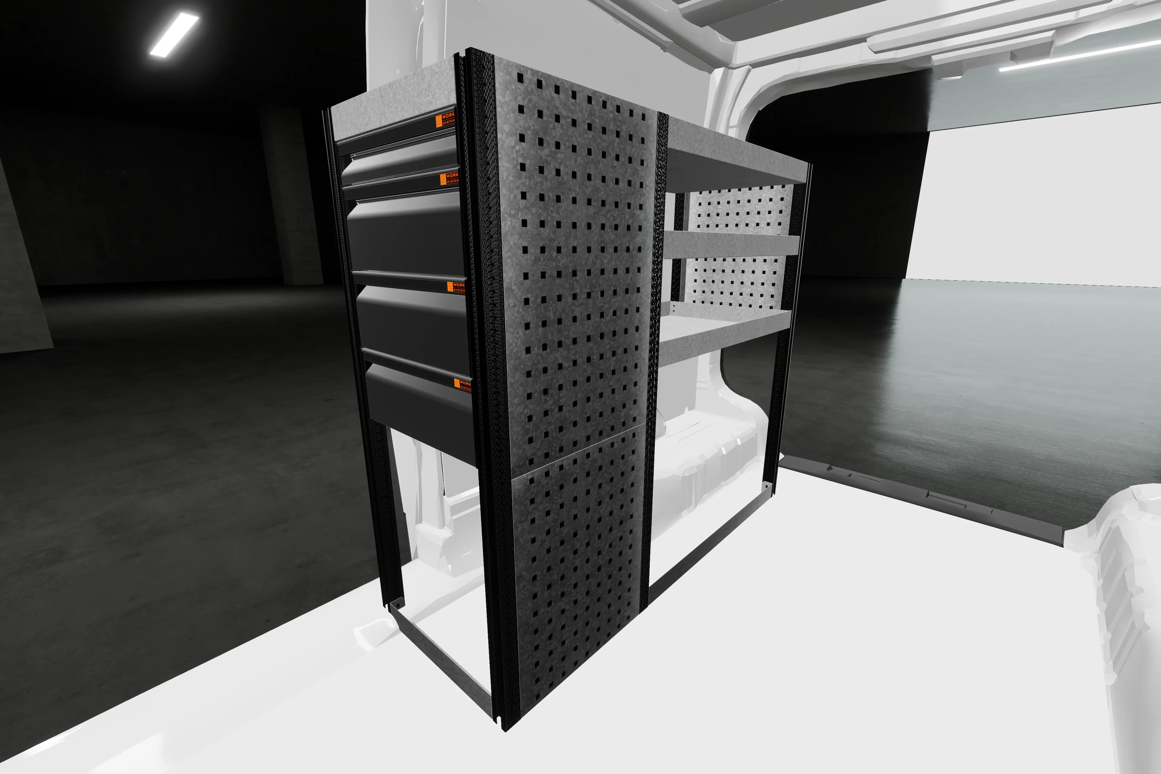 LD42 van racking KIA 