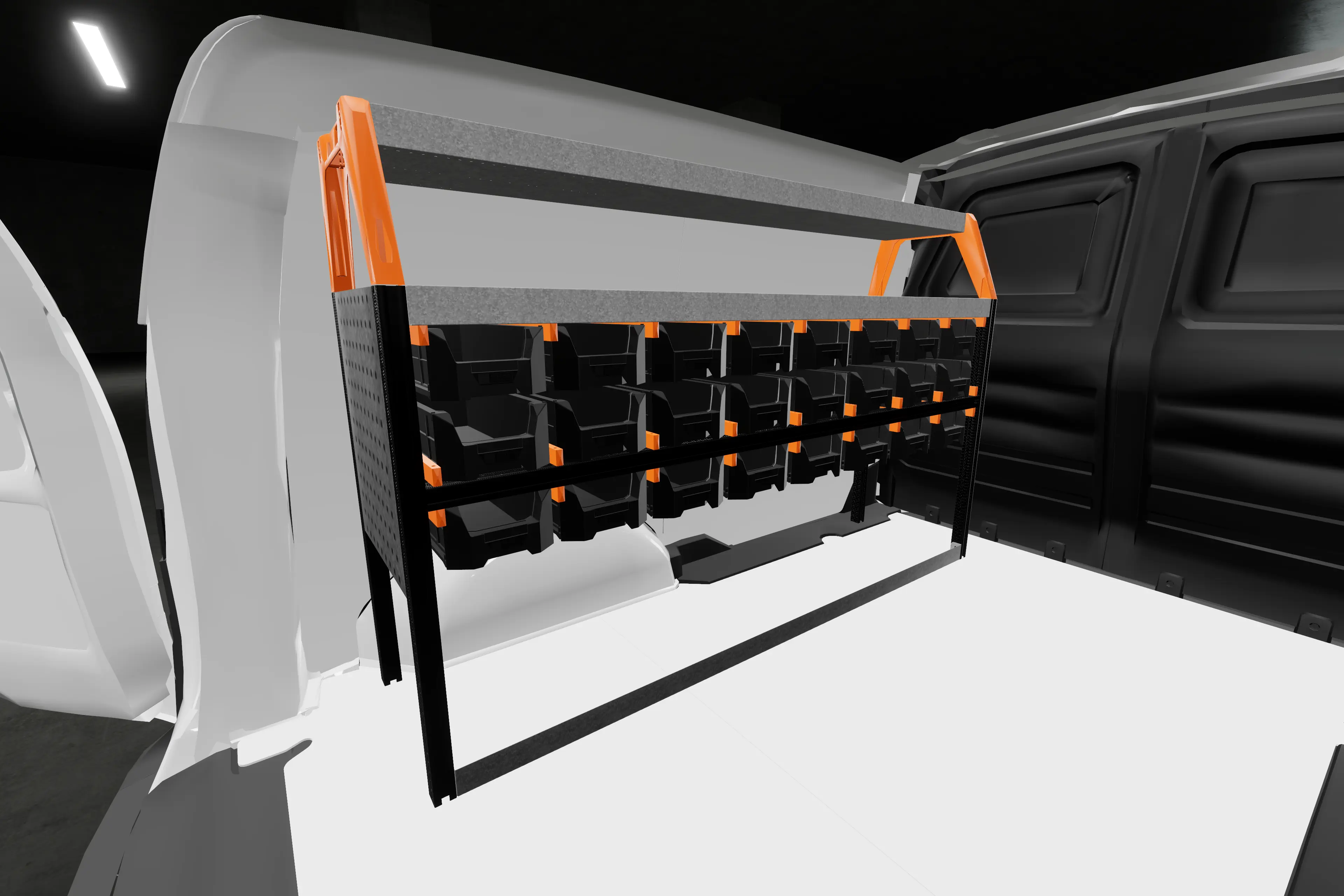 Rack van racking Mercedes 