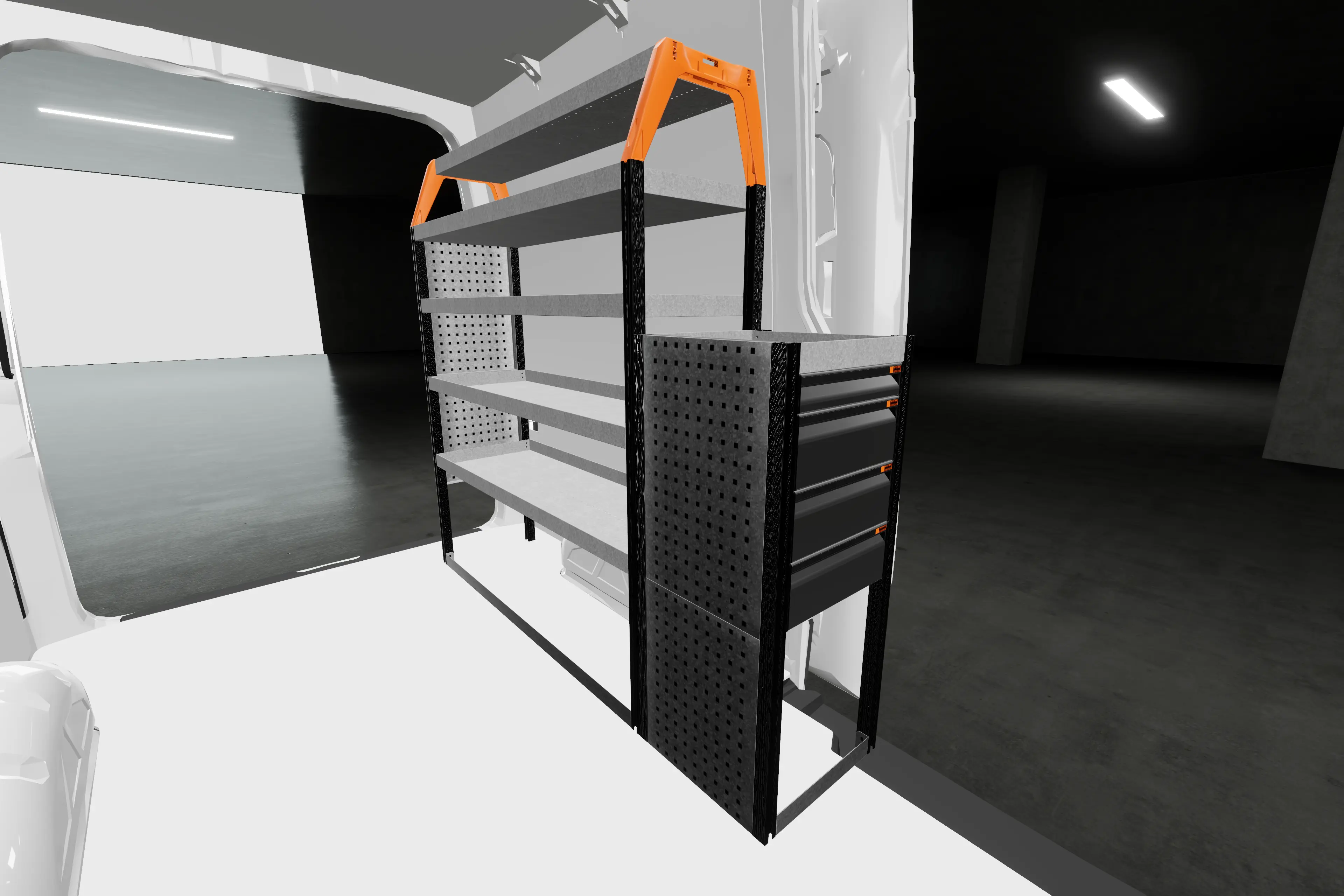 LD42 van racking MAN 