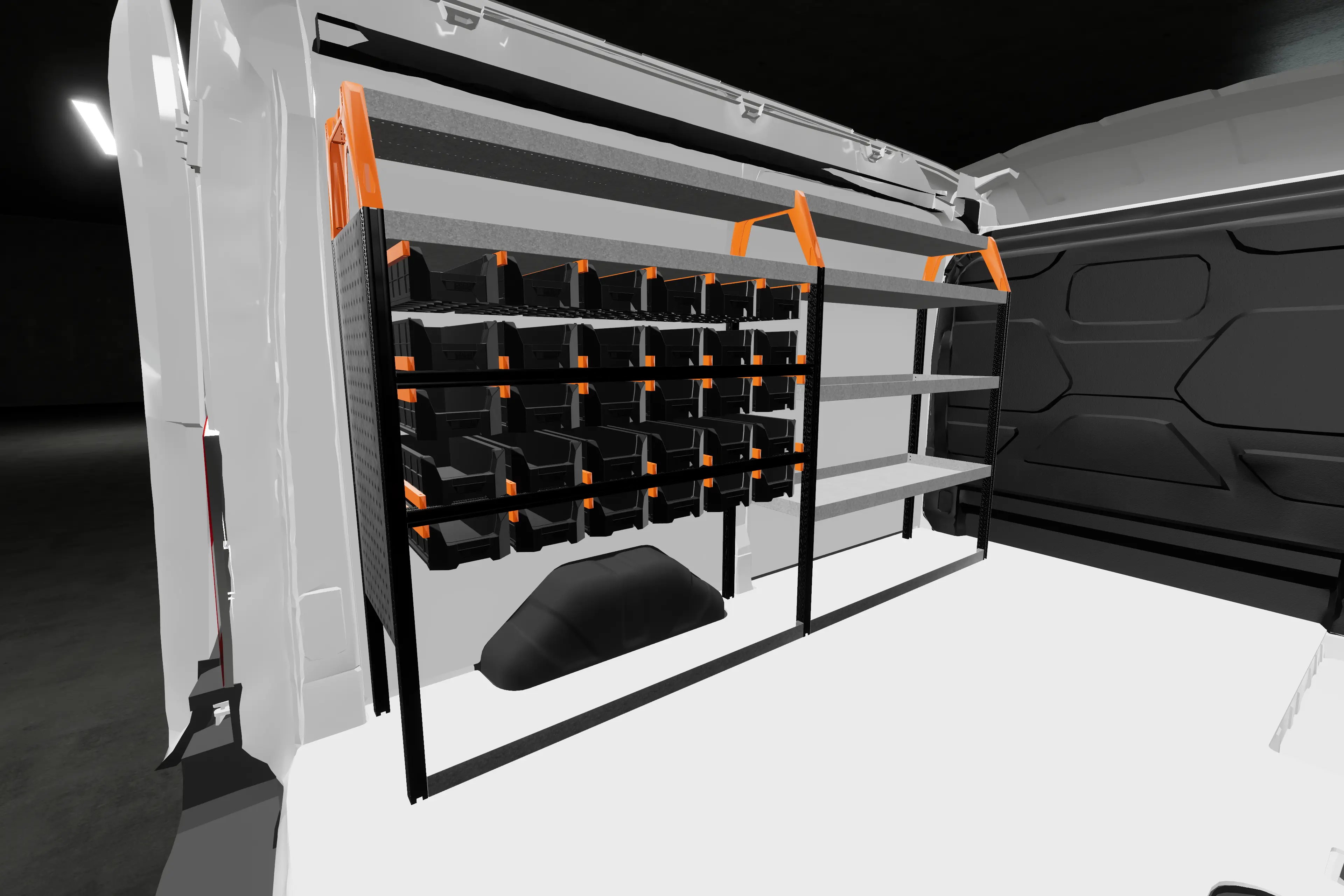 Rack van racking Ford Transit