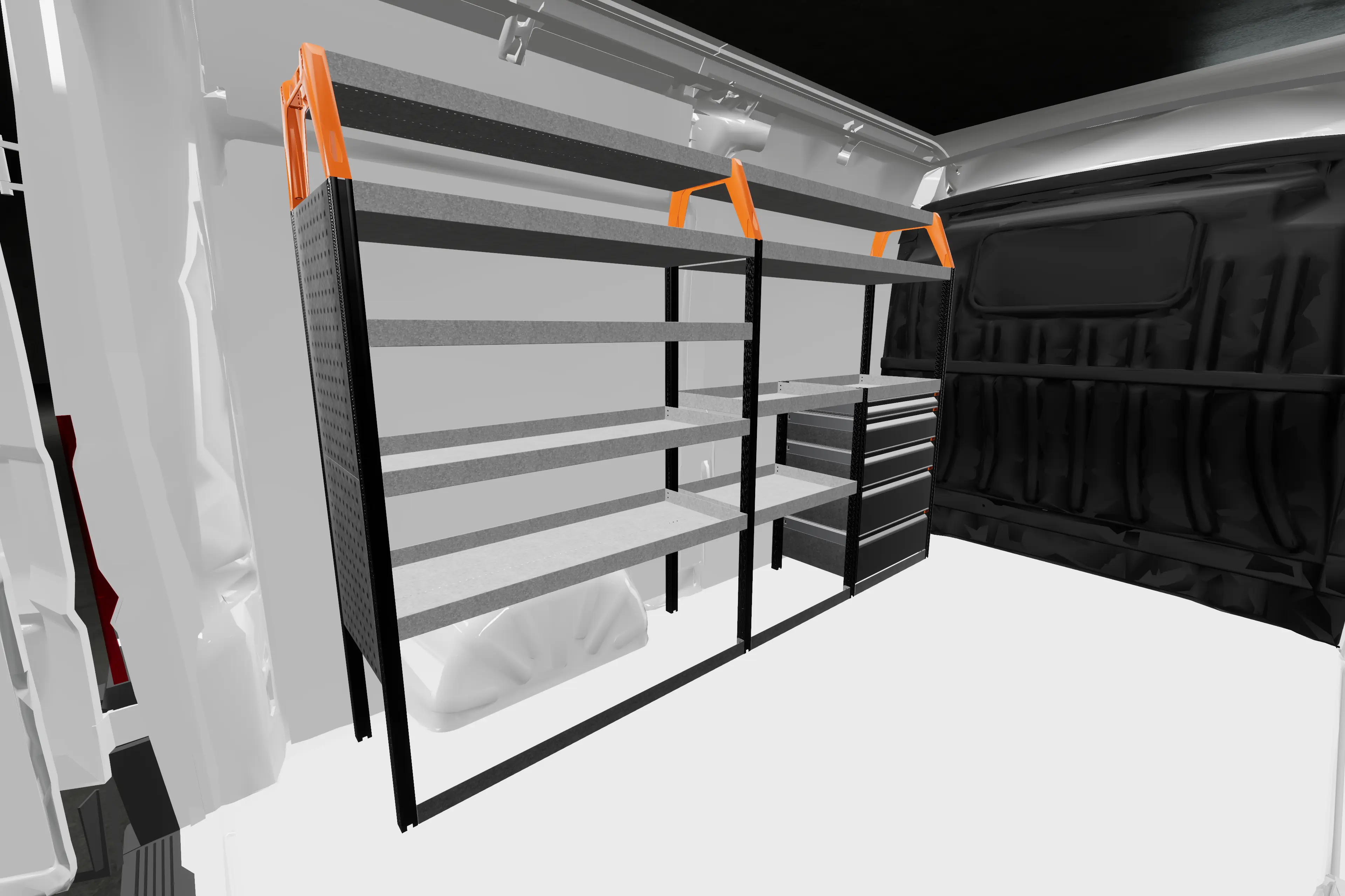 PRO5 van racking Fiat Ducato