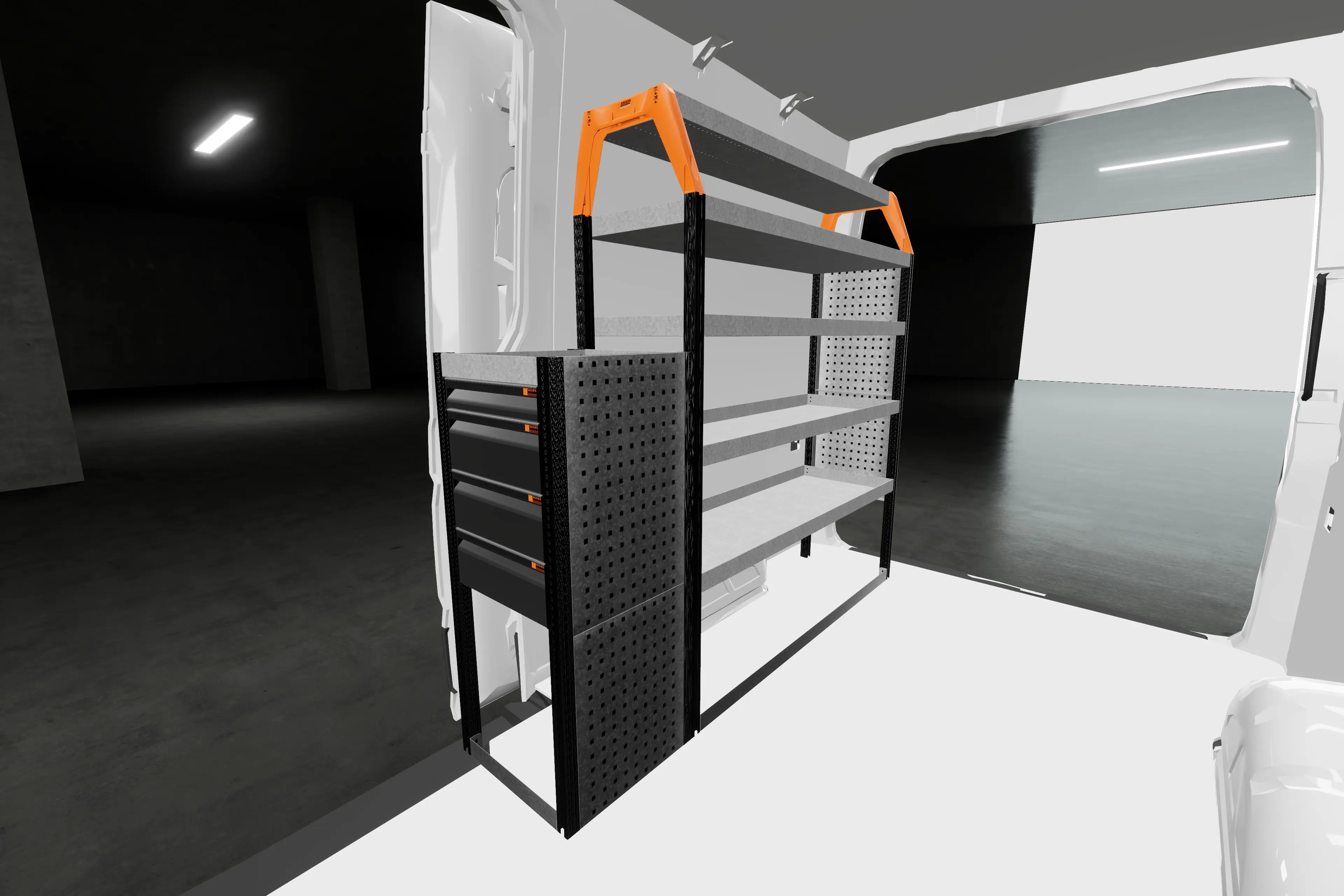 LD42 van racking MAN 