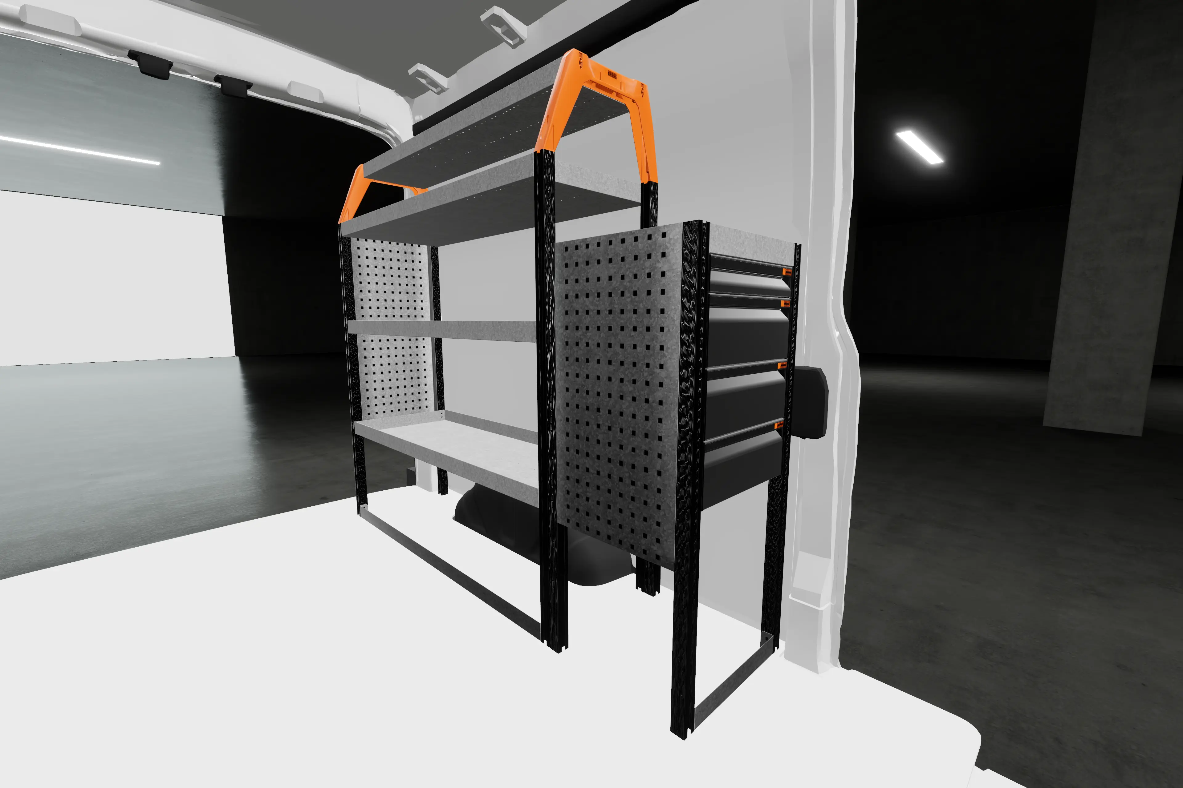 LD42 van racking Ford Transit