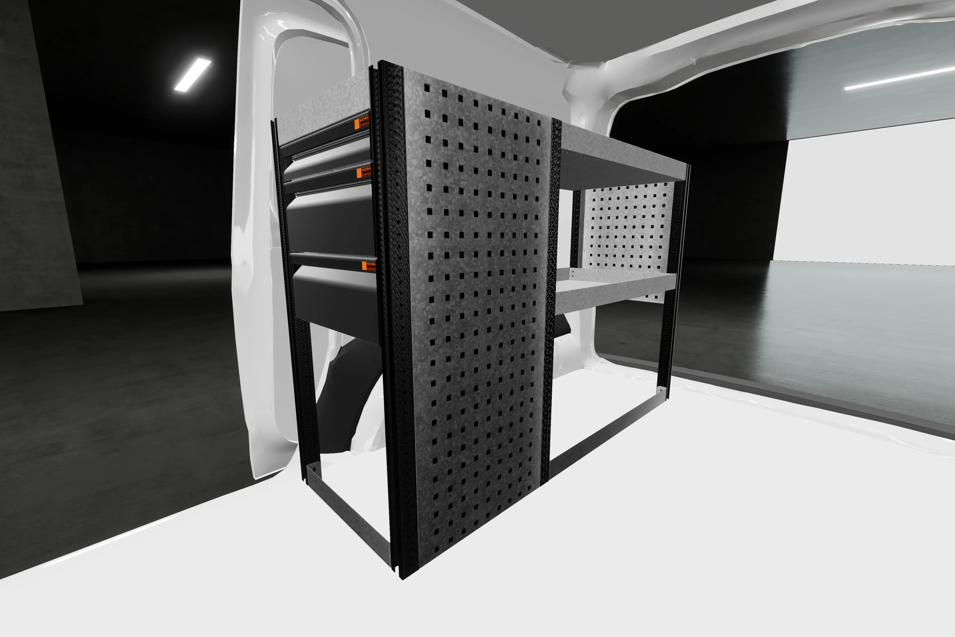 LD42 van racking Ford Connect
