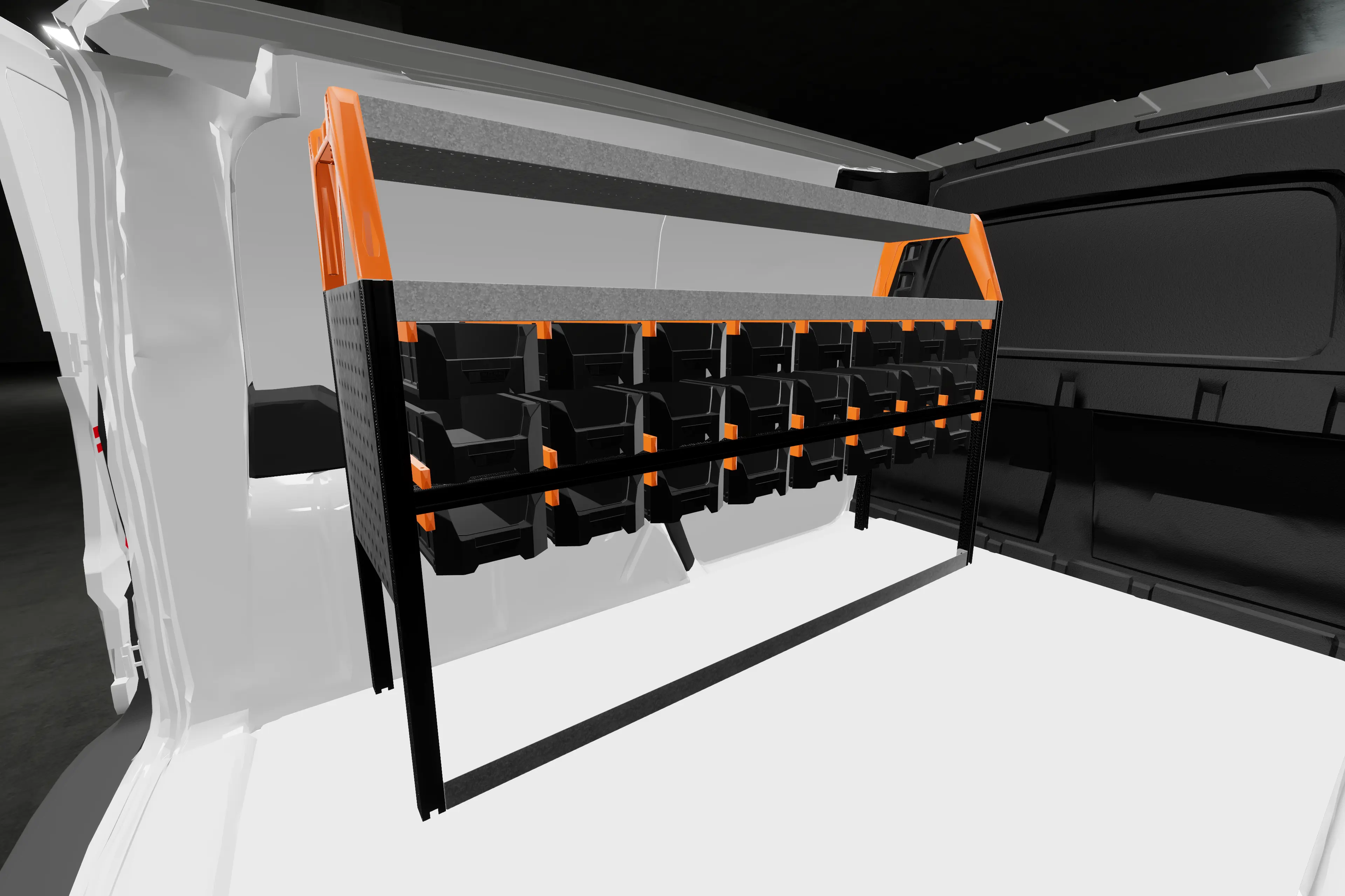 Rack van racking Ford Connect