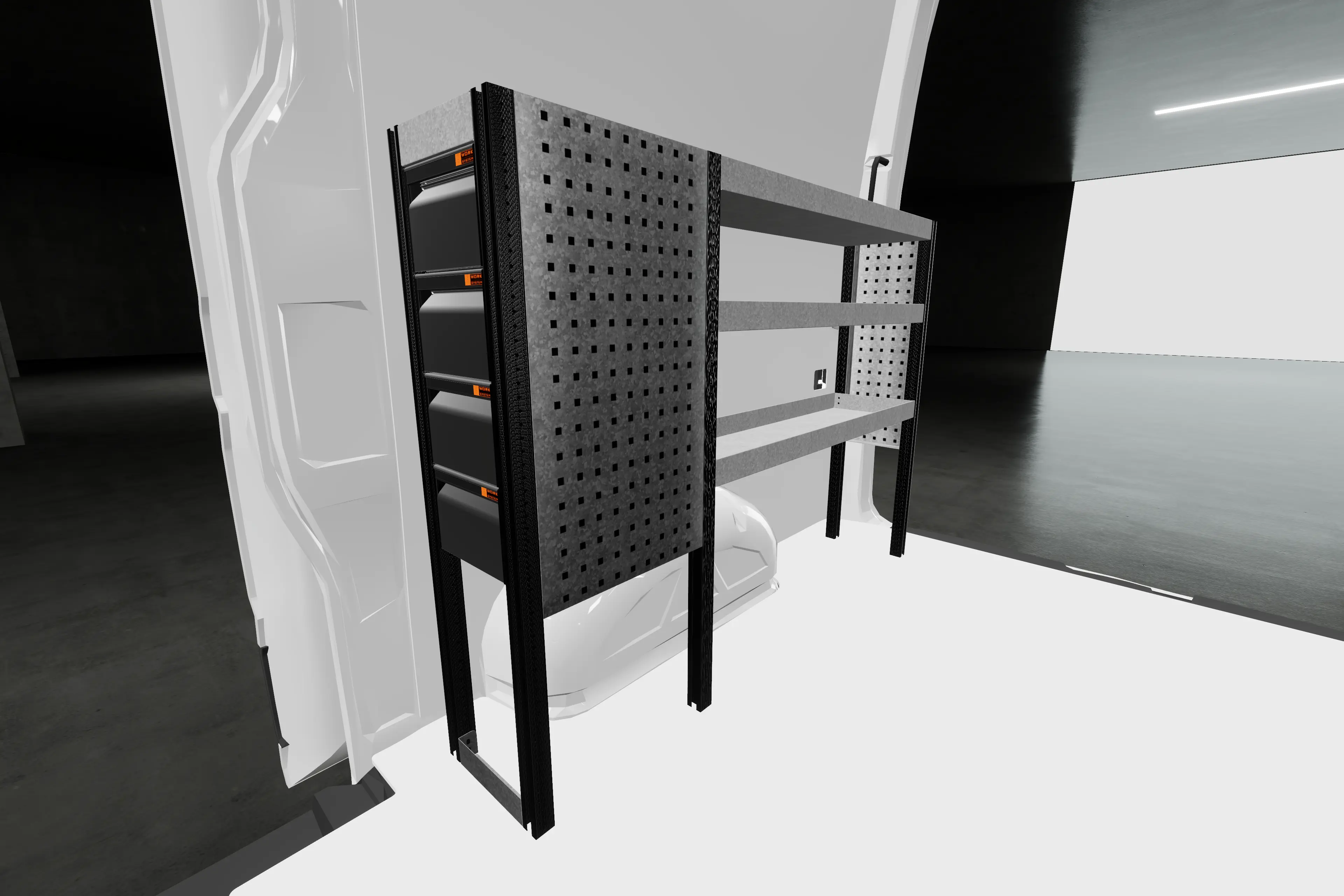 LD26 van racking MAN 