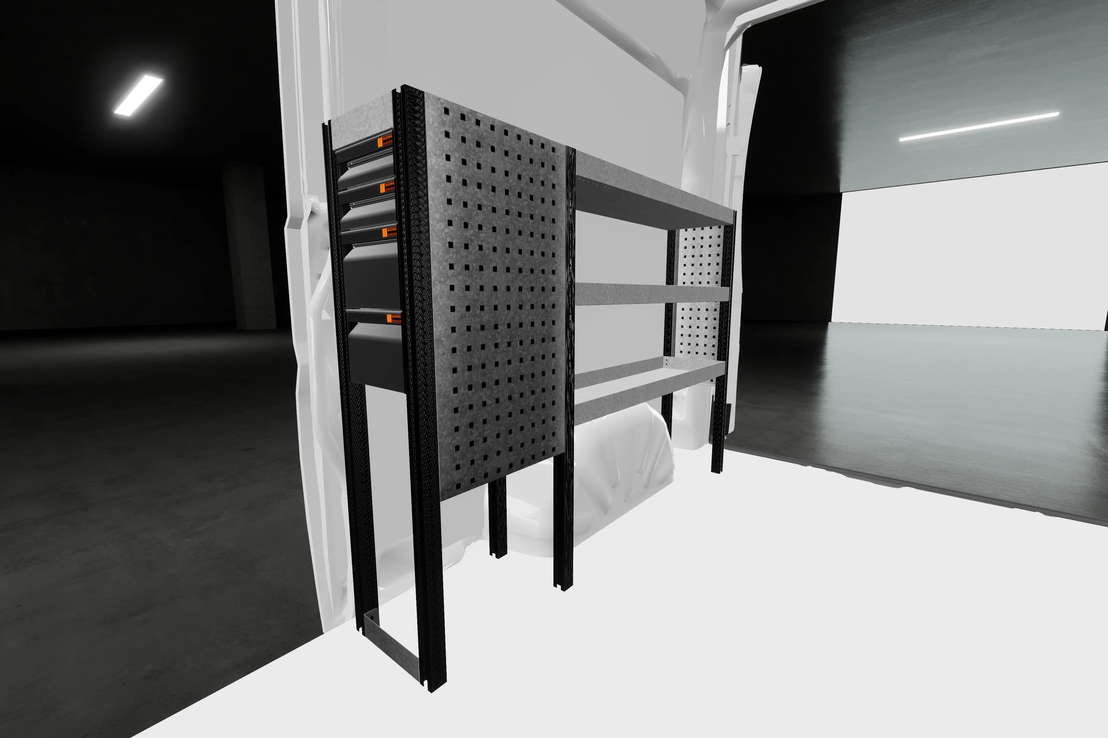 LD26 van racking Fiat Ducato