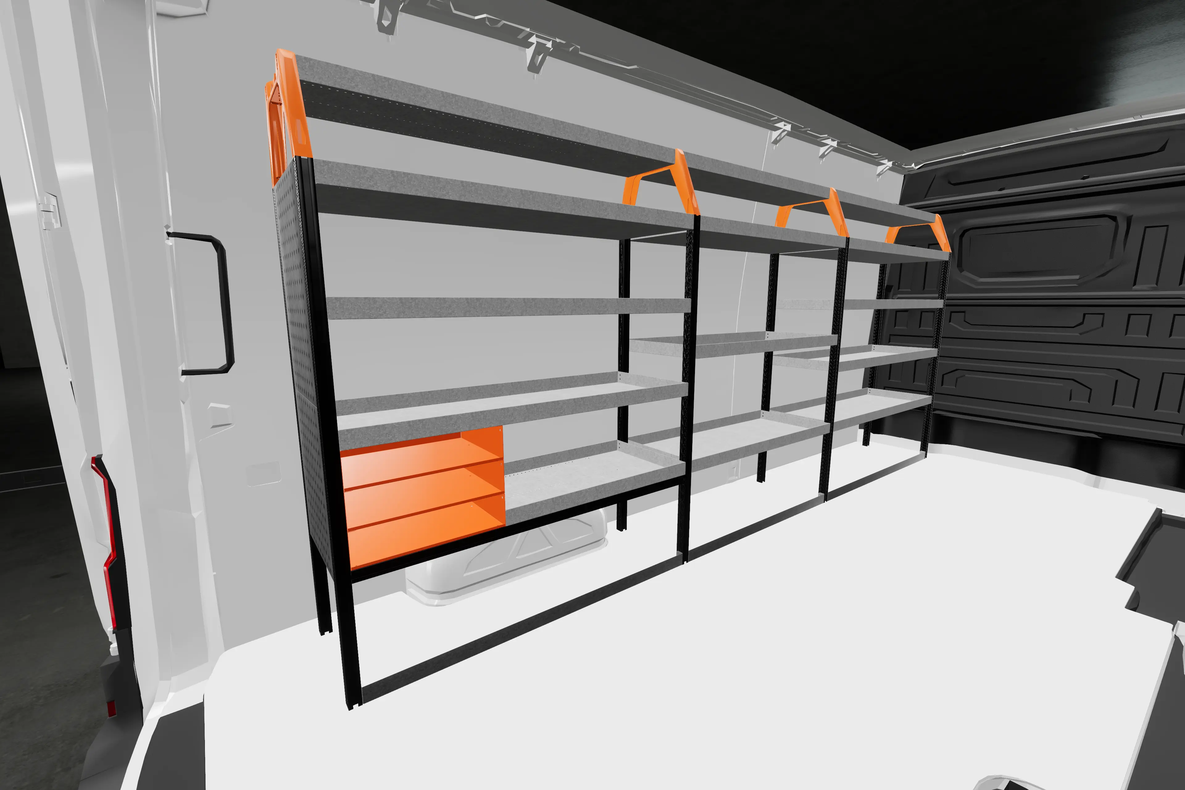 SS3 van racking MAN 