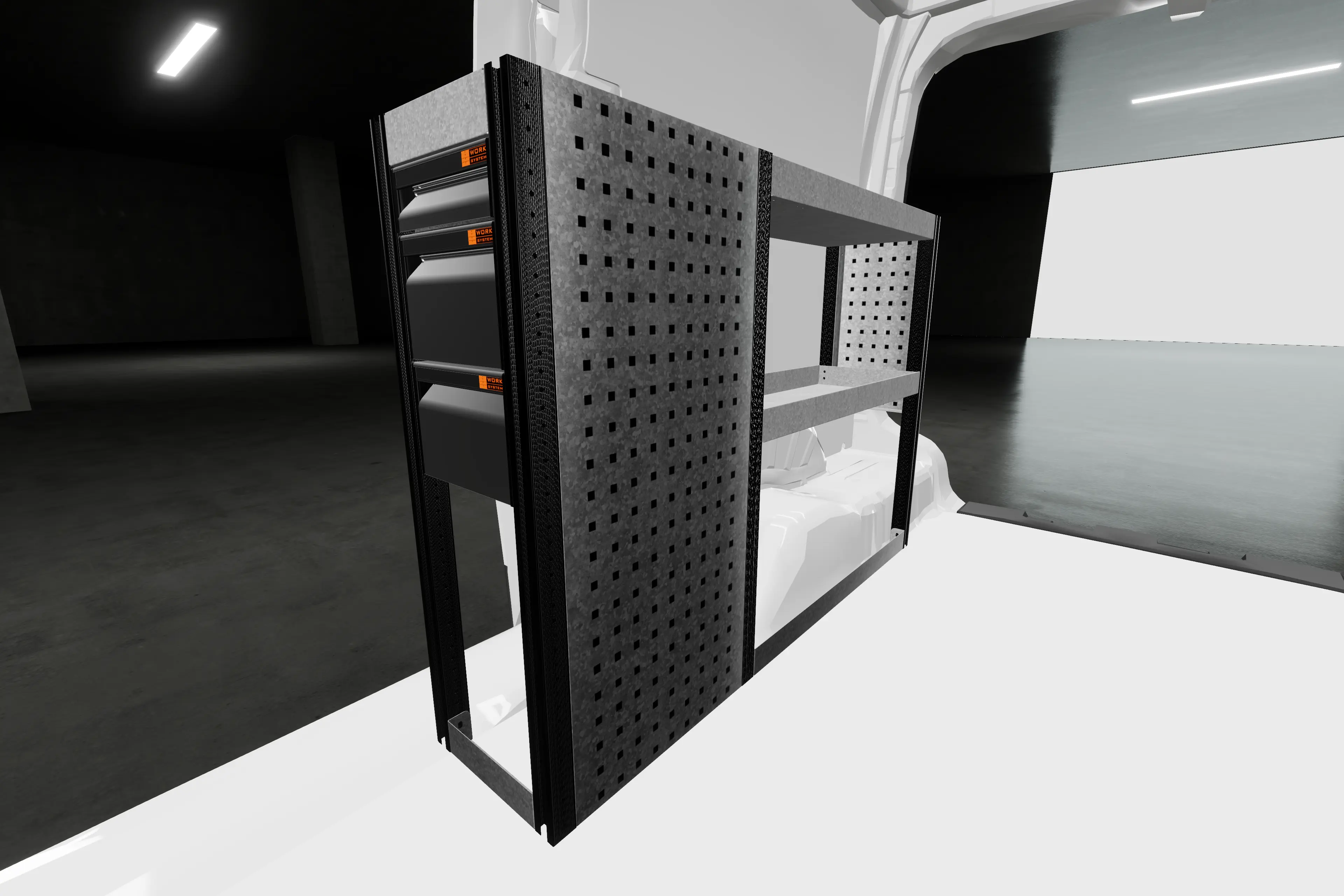 LD26 van racking KIA 
