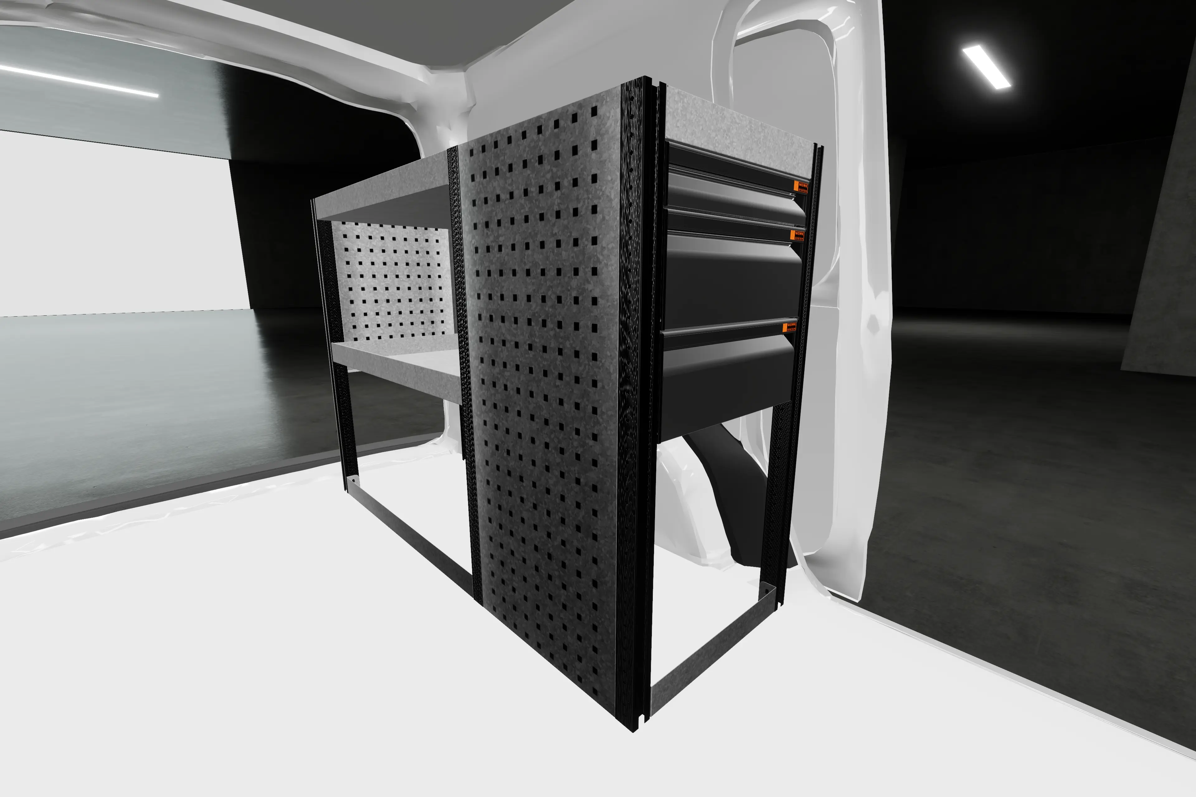 LD42 van racking Ford Connect