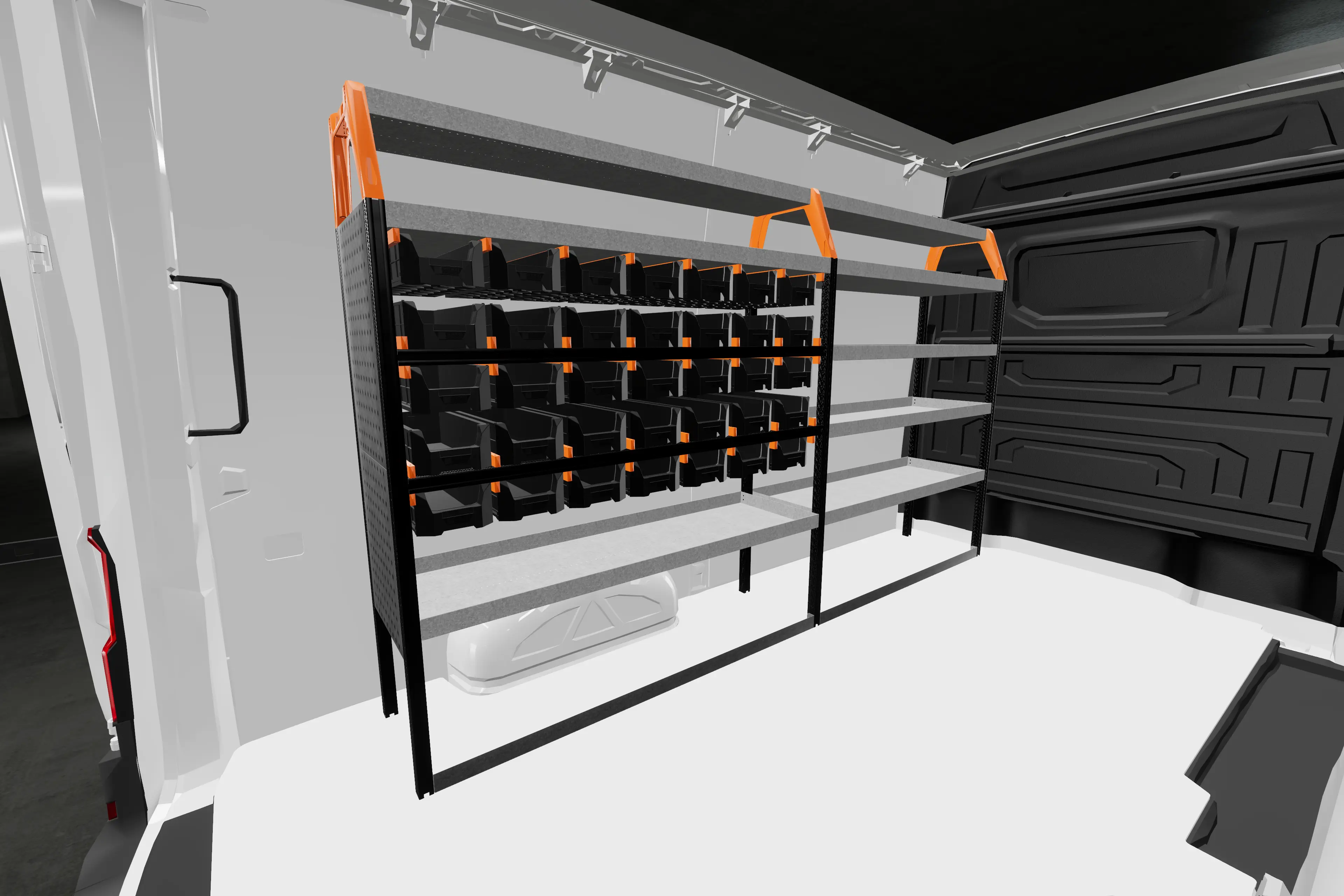 Rack van racking MAN 