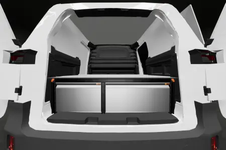 Double floor H:342 mm 3-drawers for Volkswagen ID Buzz Cargo with standard partition wall