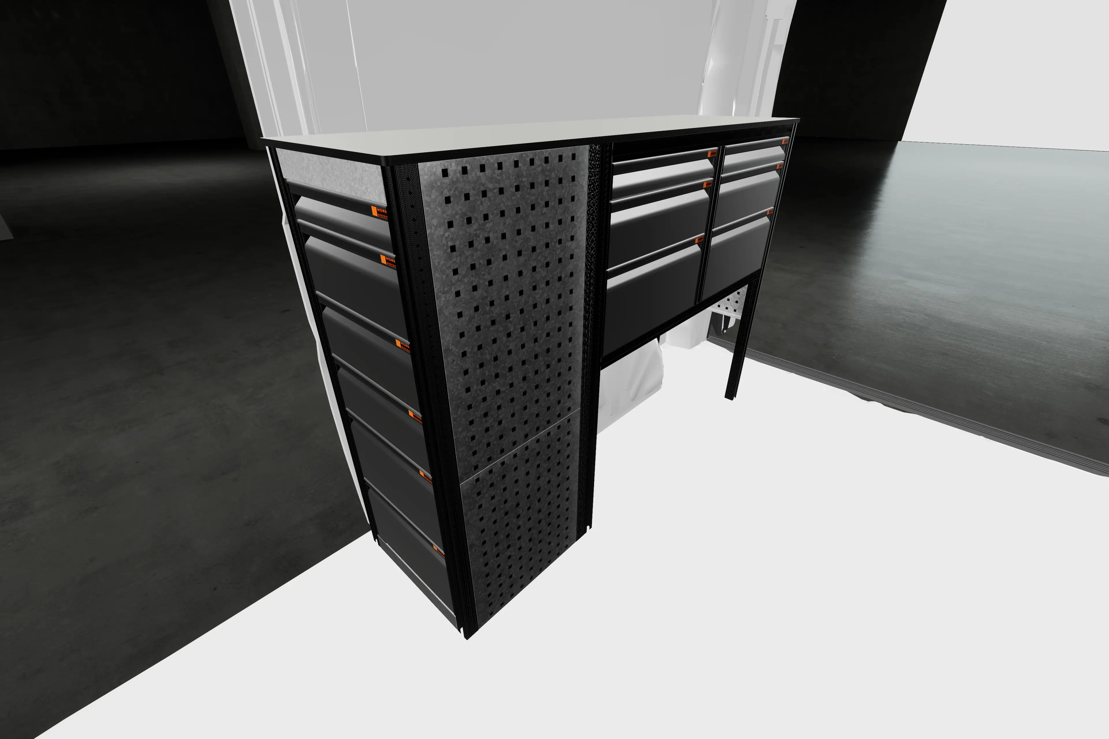Work10 van racking Fiat Ducato
